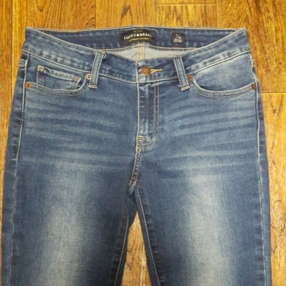 Lucky Brand Lolita Skinny Size 2/26 Stretch Blue Jeans Low Rise - Picture 2 of 6